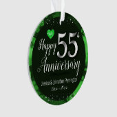 Happy 55th Wedding Jubileum Ornament (voorkant)