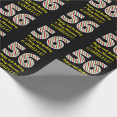 Happy 56th Birthday & Merry Kerstmis, aangepaste n Cadeaupapier (Hoek)