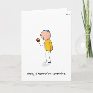 Happy 57something beroemd gemaakt door Rosh Hashan Feestdagen Kaart