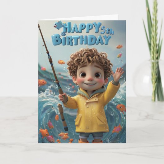 Happy 5th Birthday Kaart (Voorkant)