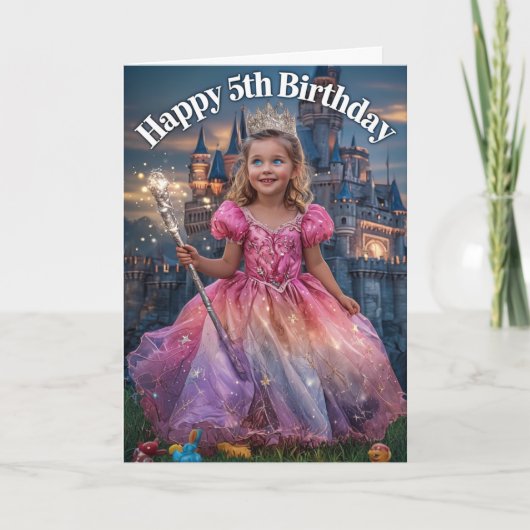 Happy 5th Birthday Kaart (Voorkant)