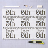 Happy 5th Jubileum Tissuepapier (Craft)