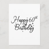 Happy 60e Verjaardag Cake Topper 60 Jaar Oud Verja Briefkaart (Voorkant)