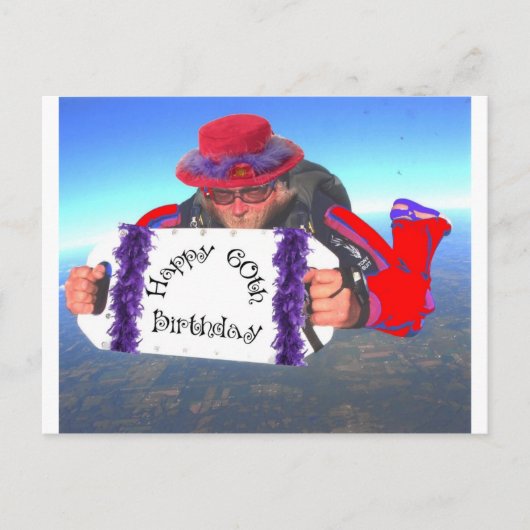 Happy 60th Birthday Briefkaart (Voorkant)