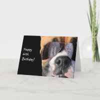 Happy 60th Birthday Cool Boxer Dog Wenskaart