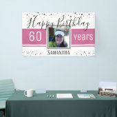 Happy 60th Birthday Fun Bold Confetti Spandoek (Beurs)