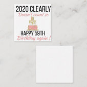 Happy 60th Birthday, Funny 60th verjaardagskaart Informatiekaartje (Voorkant / Achterkant)