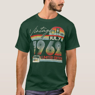 Happy 60th Birthday juli 1962 60 Years Ol T-shirt