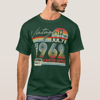 Happy 60th Birthday  juli 1962 60 Years Ol T-shirt