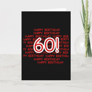 Happy 60th Birthday Kaart