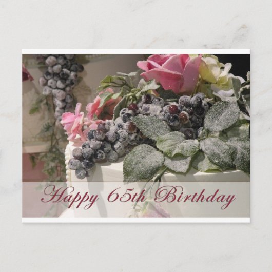 Happy 65th Birthday Briefkaart (Voorkant)