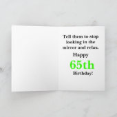 Happy 65th Birthday Kaart (Binnen)