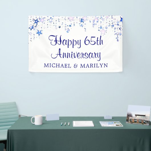 Happy 65th Jubileum Sapphire Blue Stars Spandoek (Beurs)