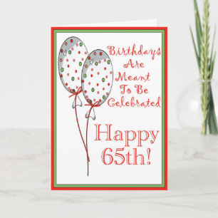 Happy 65th verjaardagskaart kaart