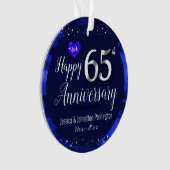 Happy 65th Wedding Jubileum Ornament (voorkant)