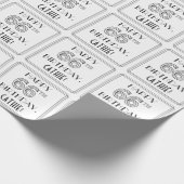 HAPPY 66TH BIRTHDAY; Art Deco Style; aangepaste na Cadeaupapier (Hoek)