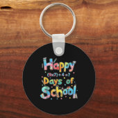 Happy 67 Days Of School Math Equation Teacher Six  Sleutelhanger (Voorkant)