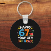 Happy 67th Day Of 3rd Grade Teachers 67 Days Of Sc Sleutelhanger (Voorkant)
