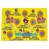 Happy 6th Birthday Gift Bag #6 Groot Cadeauzakje (Voorkant)