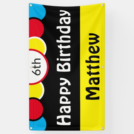 Happy 6th Birthday Matthew Spandoek (Verticaal)