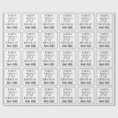 HAPPY 70TH BIRTHDAY; Art Deco Style; aangepaste na Cadeaupapier (Vlak)