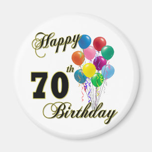 Happy 70th Birthday Gifts en Birthday Apparel Magneet