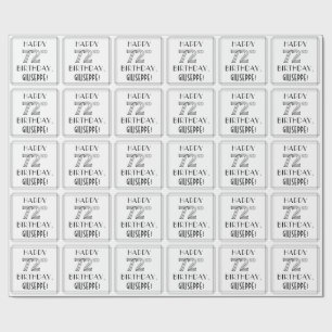 HAPPY 72ND BIRTHDAY; Art Deco Style; aangepaste na Cadeaupapier