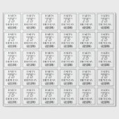 HAPPY 73RD BIRTHDAY; Art Deco Style; aangepaste na Cadeaupapier (Vlak)