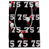 Happy 75th Birthday Balloons Medium Gift Bag Medium Cadeauzakje (Voorkant)