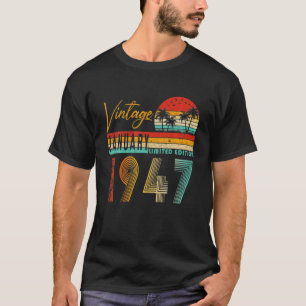 Happy 75th Birthday januari 1947 75 Years T-shirt