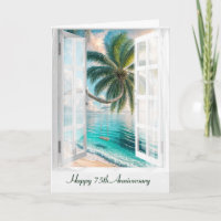 Happy 75th Jubileum Tropical Window