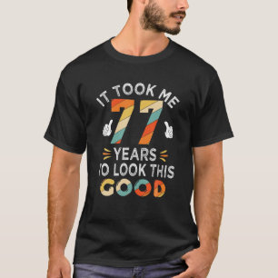 Happy 77th Birthday Gift: nam me 77 jaar 77 jaar T-shirt