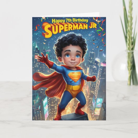 Happy 7th Birthday Kaart (Voorkant)