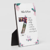 Happy 7th Jubileum, aangepaste fotocollage, graaf Fotoplaat (Zijkant)