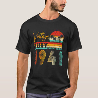 Happy 80th Birthday juli 1941 80 Years Old T-shirt
