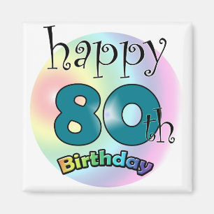 Happy 80th Birthday Magneet