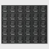 HAPPY 86TH BIRTHDAY; Art Deco Style met aangepaste Cadeaupapier (Vlak)