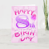Happy 8th Birthday Kaart (Voorkant)