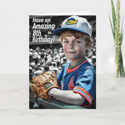 Happy 8th Birthday Kaart (Voorkant)