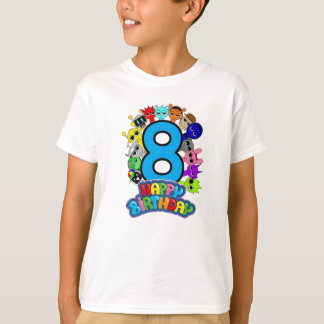 Happy 8th Birthday Sprunki - Simon Oren Funbot T-shirt