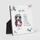 Happy 8th Jubileum, aangepaste fotocollage Fotoplaat (Voorkant)