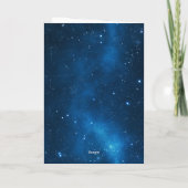 Happy 90th Birthday Blue Gold Kaart (Achterkant)