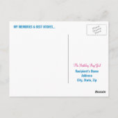 Happy 90th Birthday Milestone Briefkaarten - in he (Achterkant)