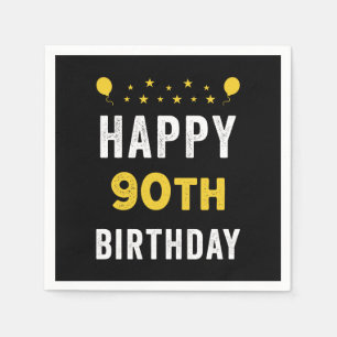 Happy 90th Birthday Nonagenarian Celebration Party Servet