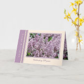 Happy 92sd Verjaardag Lila Bloemen Kaart (Gele Bloem)