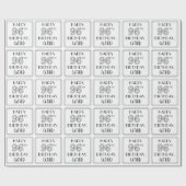 HAPPY 96TH BIRTHDAY; Art Deco Style; aangepaste na Cadeaupapier (Vlak)