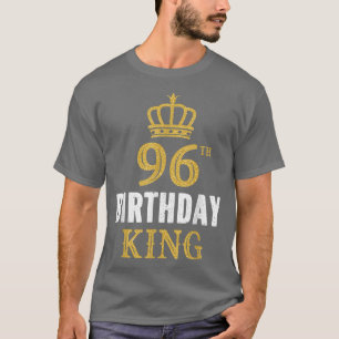 Happy 96th Birthday King 96 Years Old Party Ideas T-shirt