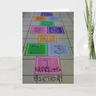 'HAPPY *****9th ***** BIRTHDAY' DRAAIEN 9 IS LEUK! Kaart