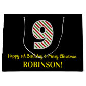 Happy 9th Birthday & Merry Kerstmis, aangepaste na Groot Cadeauzakje (Voorkant)