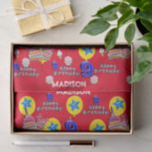 Happy 9th Birthday Tissue Paper #9 Red Tissuepapier (Geschenk)